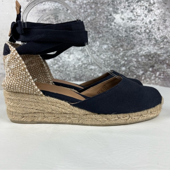 Castaner Navy and Tan Espadrilles - Picture 1 of 11